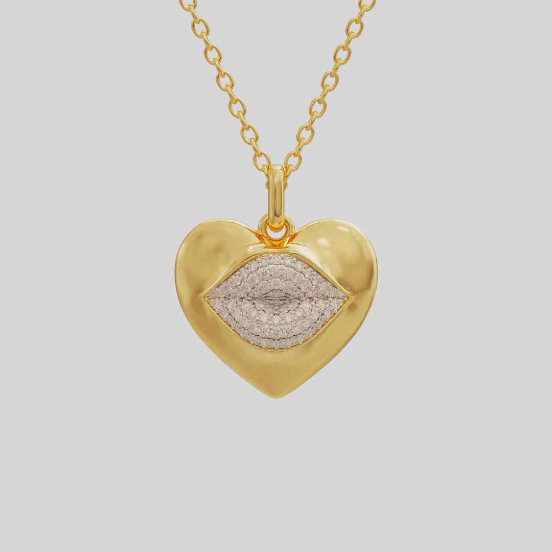 Love Lips | Mini | Necklace | Crystal