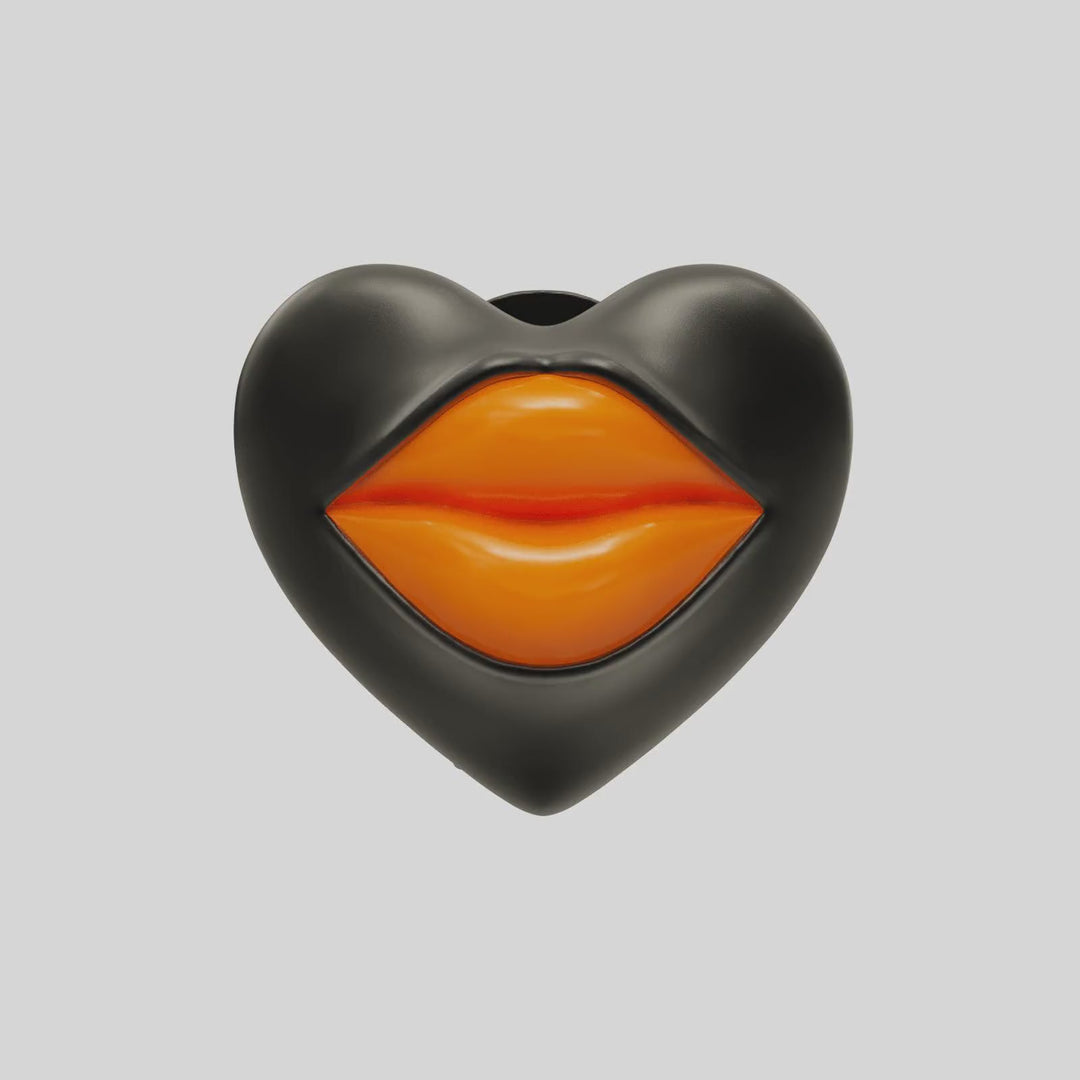 Love Lips | Rouge | Earring | Neon Orange