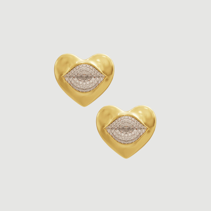 Love Lips | Mini | Earrings | Crystal