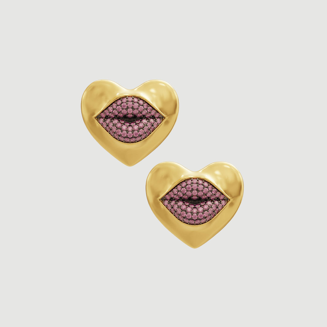 Love Lips | Mini | Earrings | Ruby